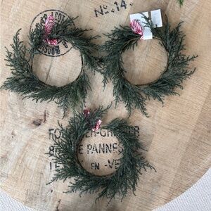 Target Mini Cedar Wreath Set of 3